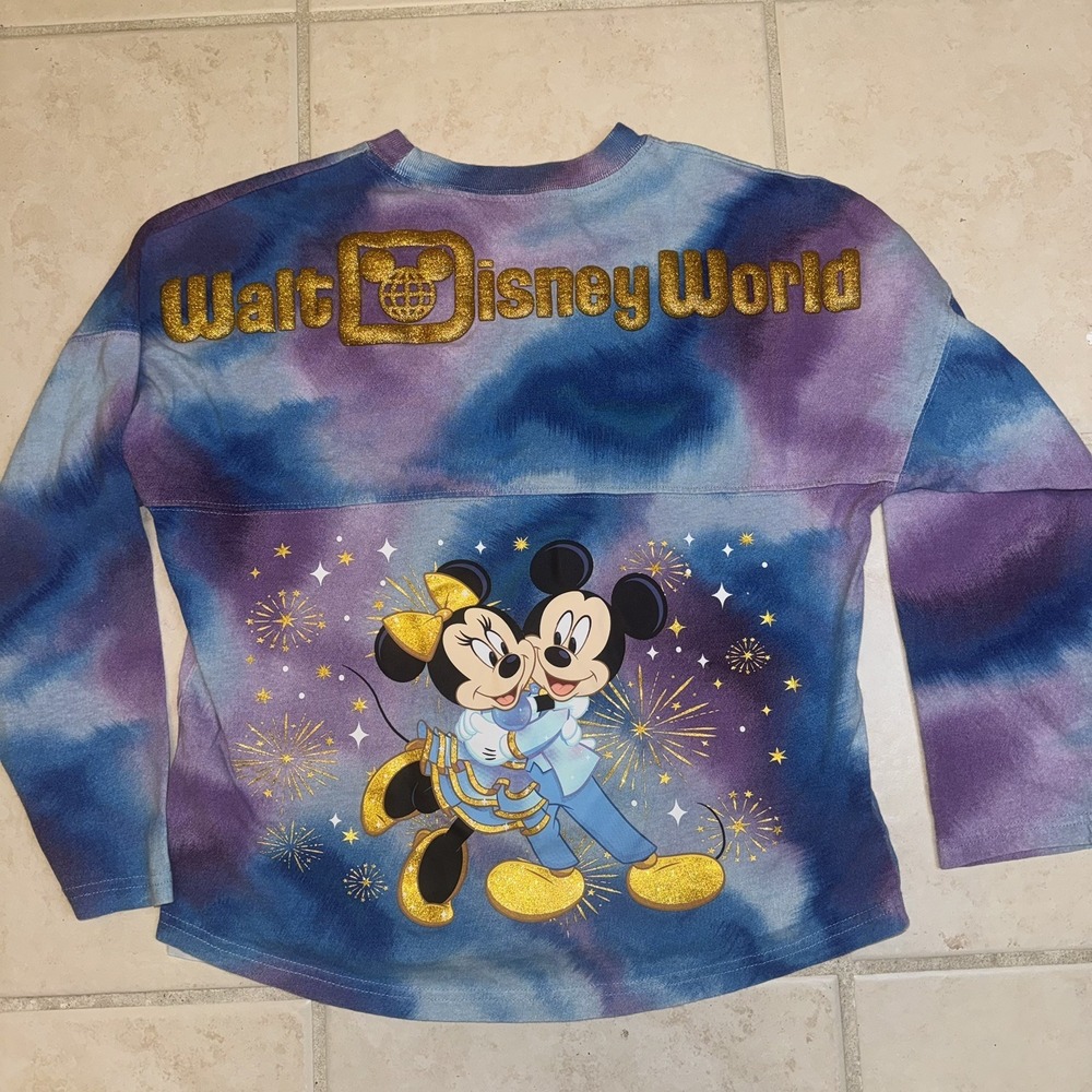 Walt Disney 50th Anniversary Grand Finale Tie Dye Spirit Jersey Kids Youth Large